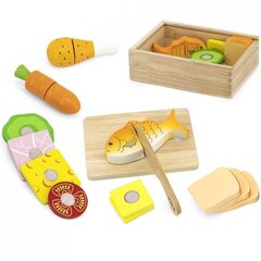 Деревянный игрушечный набор пищевых продуктов Viga цена и информация | Игрушки для малышей | 220.lv