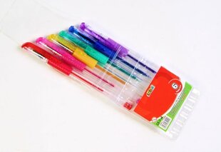 Pildspalva gēla 0.7mm 6 krāsas cena un informācija | Kancelejas preces | 220.lv