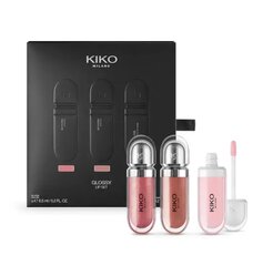 Kiko Milano lūpu spīdumu komplekts: divi mitrinoši spīdumi un viens kuplinošs cena un informācija | Lūpu krāsas, balzāmi, spīdumi, vazelīns | 220.lv