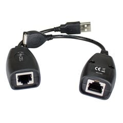 USB pagarinātājs Techly līdz 50 m tīkla kabelim Cat5e/6, RJ45 цена и информация | Адаптеры и USB разветвители | 220.lv