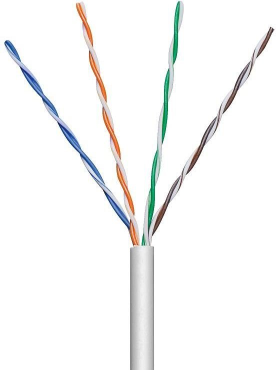 Tīkla kabelis Techly, vītā pāra Cat 5e UTP, 305 m kastītē, pelēks, 100 % varš cena un informācija | Kabeļi un vadi | 220.lv