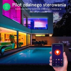 LED Smart Лента NOUS F1 RGB set WiFi 12V 5m 5050led + пульт 24 кнопки + адаптер 12V 2A (Alexa, Google) цена и информация | Светодиодные ленты | 220.lv