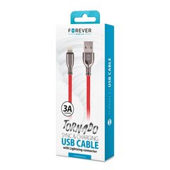 Kabelis telefonam Forever USB - Lightning 1,0 m 3A цена и информация | Кабели для телефонов | 220.lv