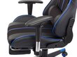 Spēļu krēsls, melns/zils cena un informācija | Biroja krēsli | 220.lv