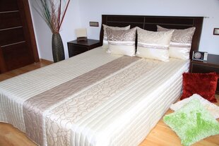 Stepēts gultas pārklājs Mariall NM27-A1, smilškrāsas, 220 x 240 cm цена и информация | Покрывала, пледы | 220.lv
