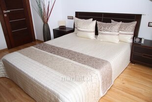 Stepēts gultas pārklājs Mariall NM27-A, smilškrāsas, 170 x 230 cm cena un informācija | Gultas pārklāji, pledi | 220.lv
