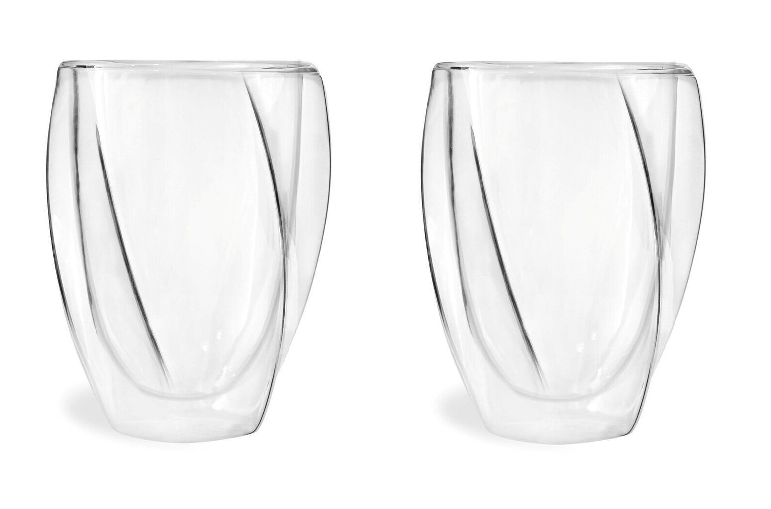 Vialli Design Dubultie dubultstikla krūzes - glāzes Cristallo, 300 ml, 2 gab cena un informācija | Glāzes, krūzes, karafes | 220.lv