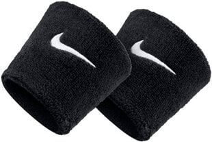 Nike Josta Plaukstai Swoosh Wristbands Black cena un informācija | Ķermeņa daļu fiksatori | 220.lv