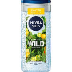 Nivea Men Extreme Wild Fresh Citrus Shower Gel - Dušas želeja ķermenim un matiem 500 ml cena un informācija | Dušas želejas, eļļas | 220.lv