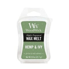 WoodWick aromātiskā vasks Hemp &amp; Ivy 22,7 g cena un informācija | Sveces un svečturi | 220.lv