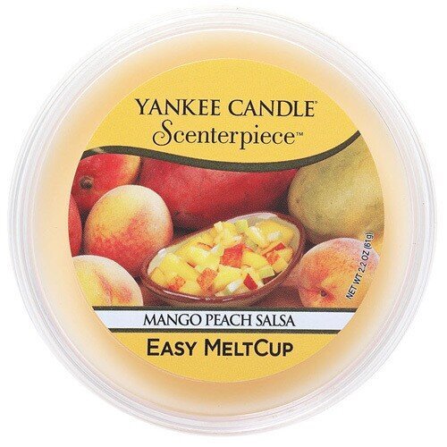 Yankee Candle Mango Peach Salsa Scenterpiece Easy MeltCup (Mango & Peach) - Smaržu vasks 61.0g cena un informācija | Sveces un svečturi | 220.lv