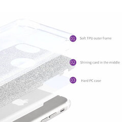 Чехол Shining для Samsung Galaxy S8, серебряный цена и информация | Чехлы для телефонов | 220.lv