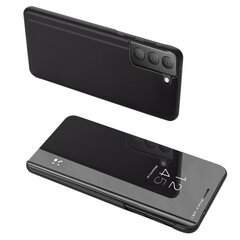 Hurtel Clear View Case paredzēts Samsung Galaxy S21 FE, melns cena un informācija | Telefonu vāciņi, maciņi | 220.lv