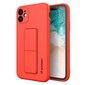 Wozinsky Kickstand Case paredzēts iPhone SE 2022 / SE 2020 / iPhone 8 / iPhone 7, sarkans cena un informācija | Telefonu vāciņi, maciņi | 220.lv