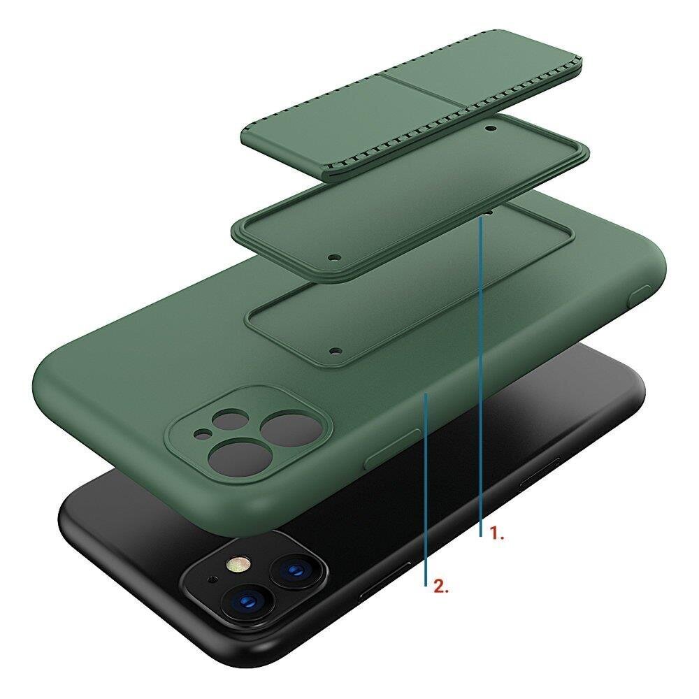 Wozinsky Kickstand Case paredzēts iPhone 12 Pro Max, zaļš cena un informācija | Telefonu vāciņi, maciņi | 220.lv