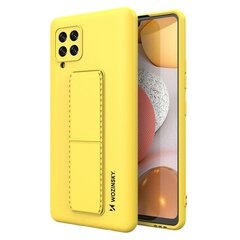 Wozinsky Kickstand Case paredzēts Samsung Galaxy A42 5G, dzeltens cena un informācija | Telefonu vāciņi, maciņi | 220.lv