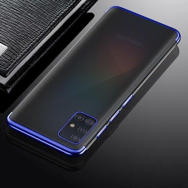 Hurtel Clear Color Case paredzēts Samsung Galaxy A72 4G, zils цена и информация | Telefonu vāciņi, maciņi | 220.lv