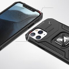 Чехол Wozinsky Ring Armor для iPhone 13, чёрный цена и информация | Чехлы для телефонов | 220.lv