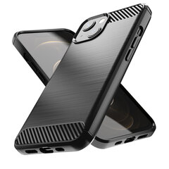 Hurtel Carbon Case paredzēts iPhone 13 mini, melns cena un informācija | Telefonu vāciņi, maciņi | 220.lv