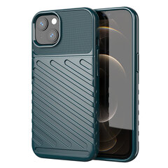 Thunder Case Flexible Tough Rugged Cover TPU Case, paredzēts iPhone 13 mini, zaļš cena un informācija | Telefonu vāciņi, maciņi | 220.lv