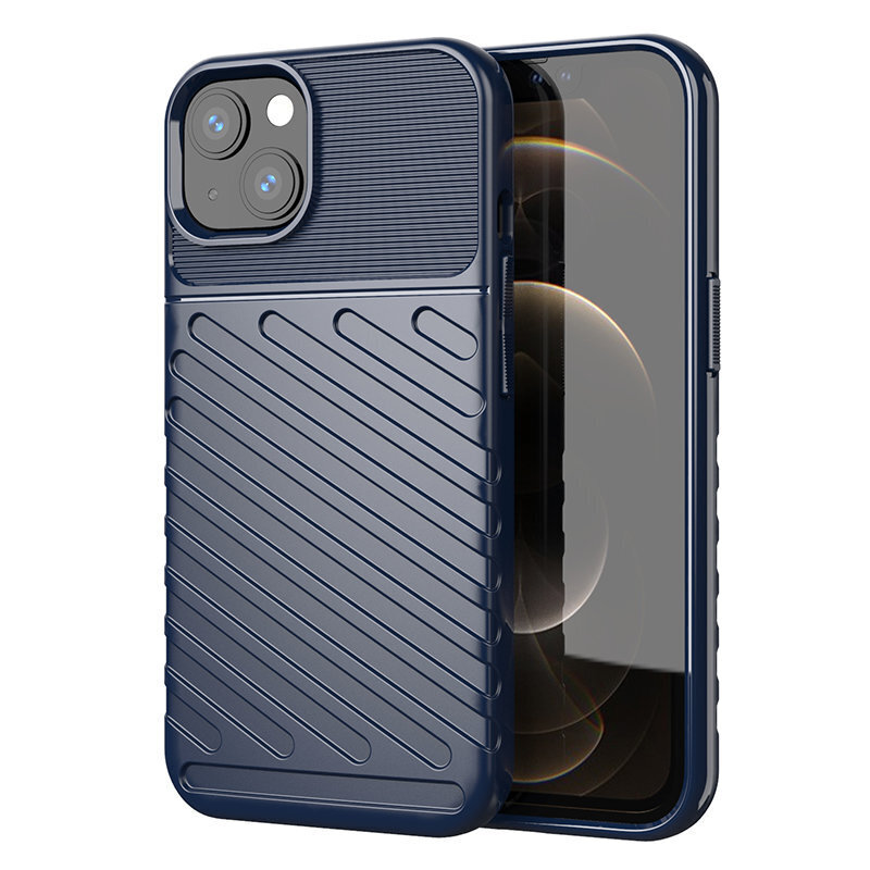 Thunder Case Flexible Tough Rugged Cover TPU Case, paredzēts iPhone 13 mini, zils cena un informācija | Telefonu vāciņi, maciņi | 220.lv