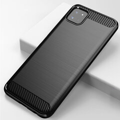 Hurtel Carbon Case paredzēts Samsung Galaxy A22 5G, melns cena un informācija | Telefonu vāciņi, maciņi | 220.lv