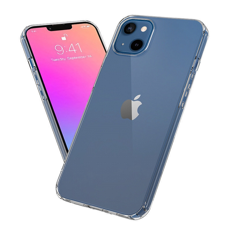 Ultra Clear 0.5mm Case Gel TPU Cover, paredzēts iPhone 13, caurspīdīgs cena un informācija | Telefonu vāciņi, maciņi | 220.lv