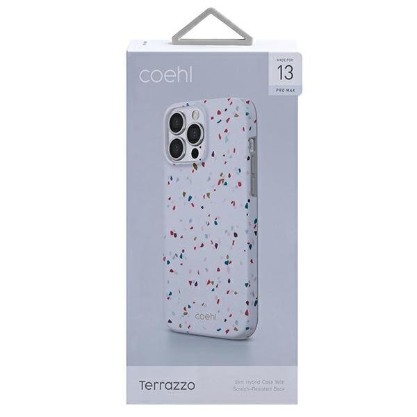 Uniq case Coehl Terrazzo, paredzēts iPhone 13 Pro Max, balts cena un informācija | Telefonu vāciņi, maciņi | 220.lv