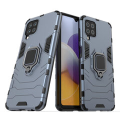Ring Armor Case Kickstand Tough Rugged Cover, paredzēts Samsung Galaxy A22 4G, zils cena un informācija | Telefonu vāciņi, maciņi | 220.lv