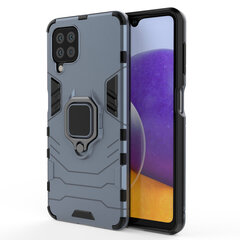 Ring Armor Case Kickstand Tough Rugged Cover, paredzēts Samsung Galaxy A22 4G, zils цена и информация | Чехлы для телефонов | 220.lv