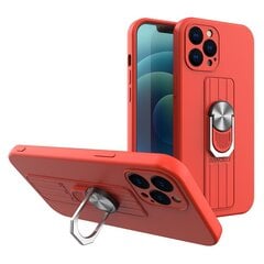 Ring Case silicone case with finger grip and stand, paredzēts iPhone 13 Pro, sarkans cena un informācija | Telefonu vāciņi, maciņi | 220.lv
