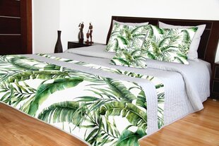 Stepēts gultas pārklājs Mariall NMC-12, pelēks/zaļš/balts, 220 x 240 cm cena un informācija | Gultas pārklāji, pledi | 220.lv