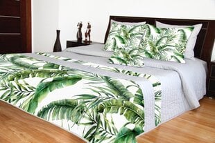 Stepēts gultas pārklājs Mariall NMC-12, pelēks/zaļš/balts, 200 x 220 cm cena un informācija | Gultas pārklāji, pledi | 220.lv