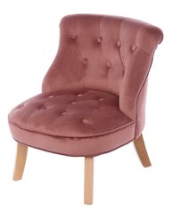 Atzveltnes krēsls, 49x48x53 cm, rozā cena un informācija | Atpūtas krēsli | 220.lv