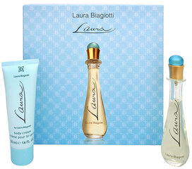 Laura Biagiotti Laura - Tualetes ūdens ar izsmidzinātāju 25 ml + ķermeņa krēms 50 ml cena un informācija | Sieviešu smaržas | 220.lv