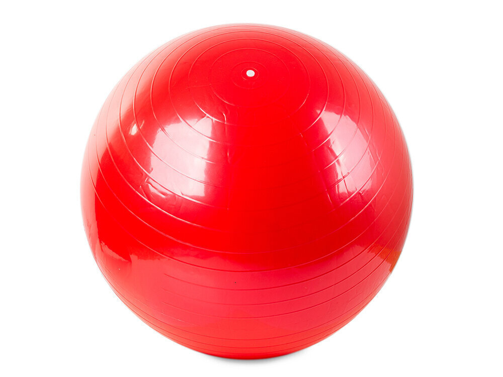 Vingrošanas bumba 65 cm, sarkana cena un informācija | Vingrošanas bumbas | 220.lv
