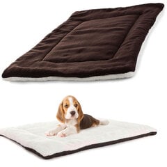 Лежак для собак 50х35 см, коричневый цена и информация | Лежаки, домики | 220.lv