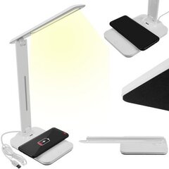 LED galda lampa ar indukcijas lādētāju cena un informācija | Galda lampas | 220.lv