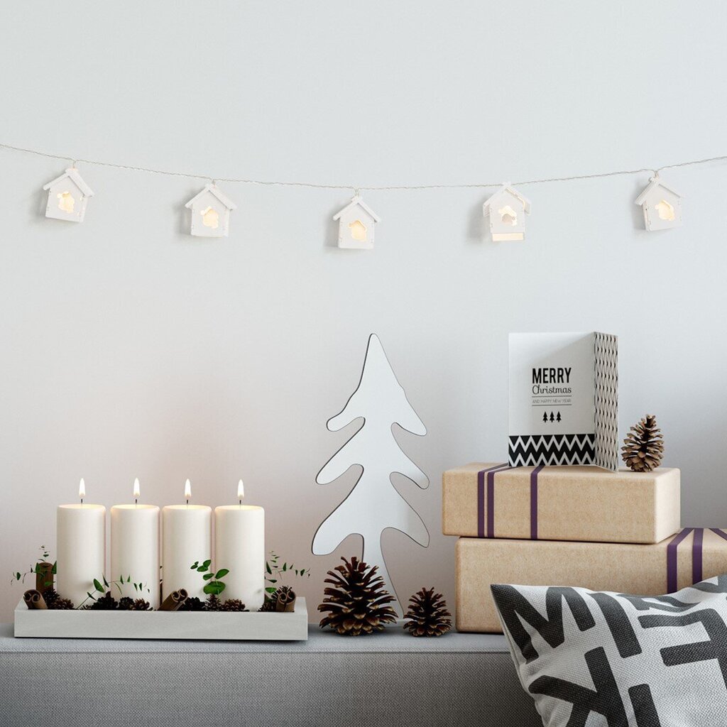 Lampiņu virtene DecoKing, 1.5 m, 10, balta cena un informācija | Ziemassvētku lampiņas, LED virtenes | 220.lv