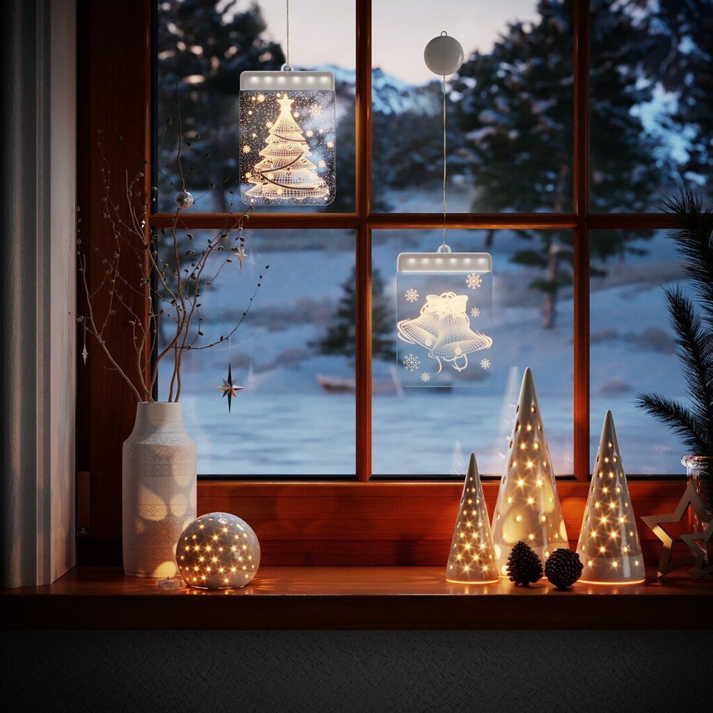 AmeliaHome LED dekorācija Jingle Bells cena un informācija | Ziemassvētku dekorācijas | 220.lv