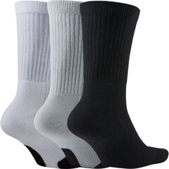 Мужские носки Nike U Nk Crew Everyday Bball Grey Black White DA2123 902 DA2123 902/46-50 цена и информация | Мужские носки | 220.lv