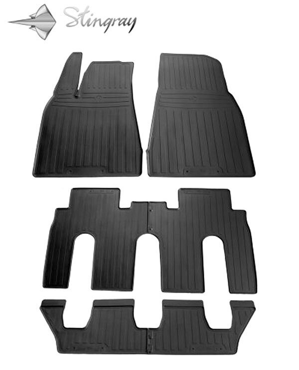 Paklājiņi TESLA Model X (7 seats) 2015->, 6 gab. /1050026 цена и информация | Gumijas paklājiņi pēc auto modeļiem | 220.lv
