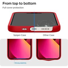 Spigen Silicone Fit чехол предназначен для iPhone 13, красный цена и информация | Чехлы для телефонов | 220.lv