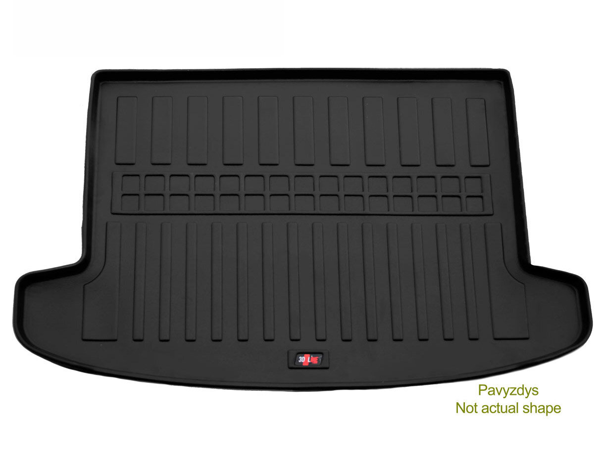 Bagāžnieka gumijas paklājs VOLVO XC90 2002-2014, (5 seats) black /6037031 cena un informācija | Bagāžnieka paklājiņi pēc auto modeļiem | 220.lv