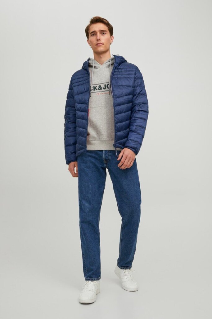 Jack & Jones vīriešu jaka 80g 12211785*02, tumši zila цена и информация | Vīriešu virsjakas | 220.lv