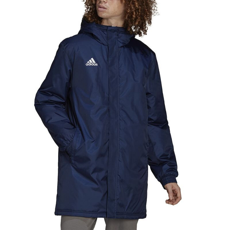 Vīriešu jaka Adidas Entrada 22 Stadium Jacket HG6301, tumši zila цена и информация | Vīriešu virsjakas | 220.lv