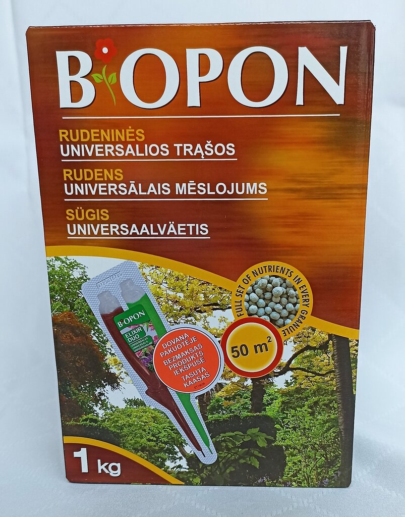 Rudens universālais mēslojums, 1 kg, BIOPON cena un informācija | Beramie mēslošanas līdzekļi | 220.lv