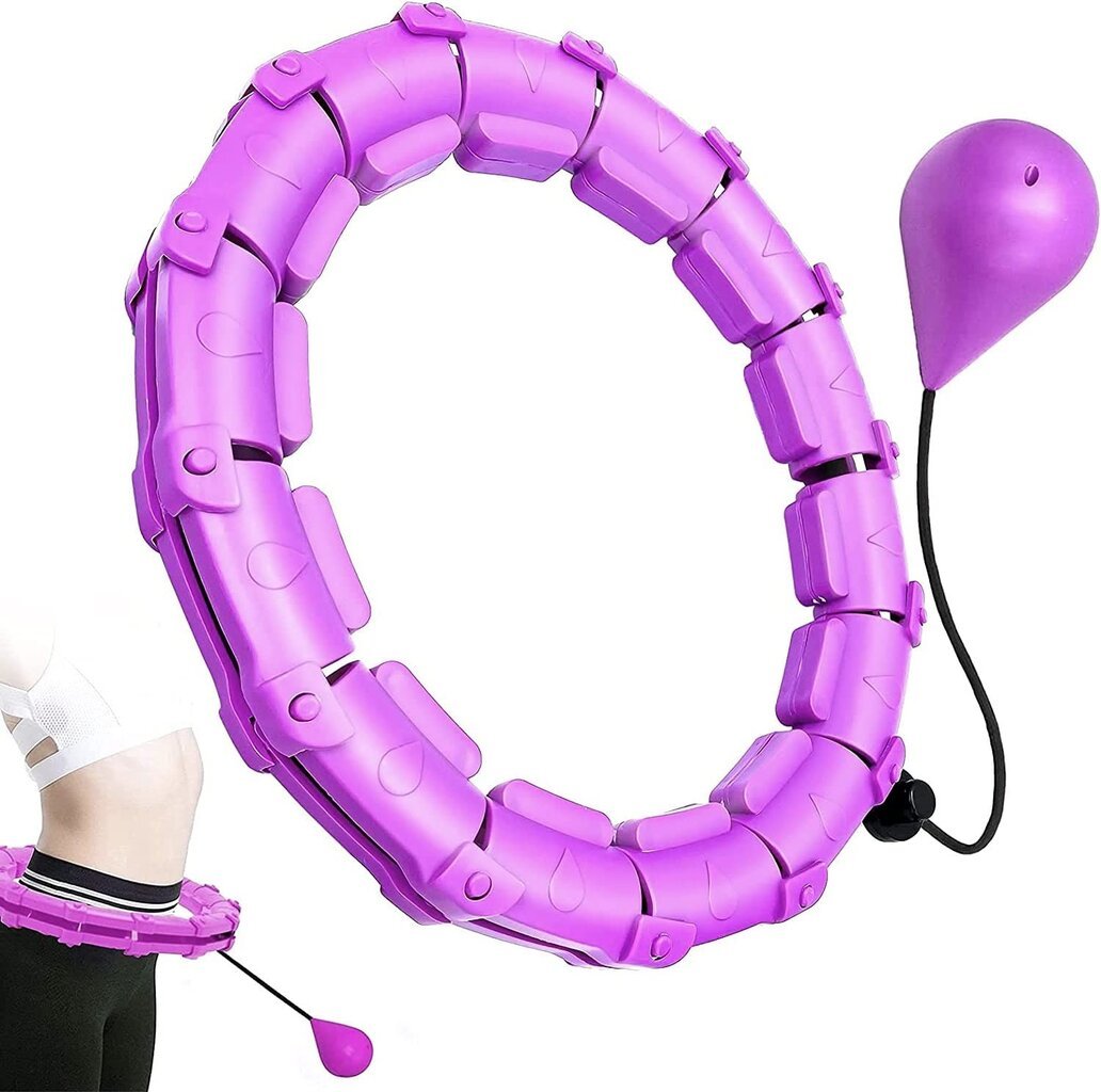 Masāžas vingrošanas riņķis Reach Smart Hula Hoop M1 violets цена и информация | Vingrošanas riņķi un nūjas | 220.lv