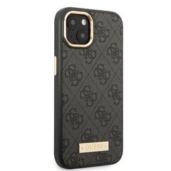Guess PU 4G MagSafe Compatible Case for iPhone 13 Black cena un informācija | Telefonu vāciņi, maciņi | 220.lv