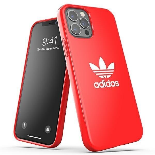 Adidas OR SnapCase Trefoil paredzēts iPhone 12/12 Pro 42293, sarkans cena un informācija | Telefonu vāciņi, maciņi | 220.lv